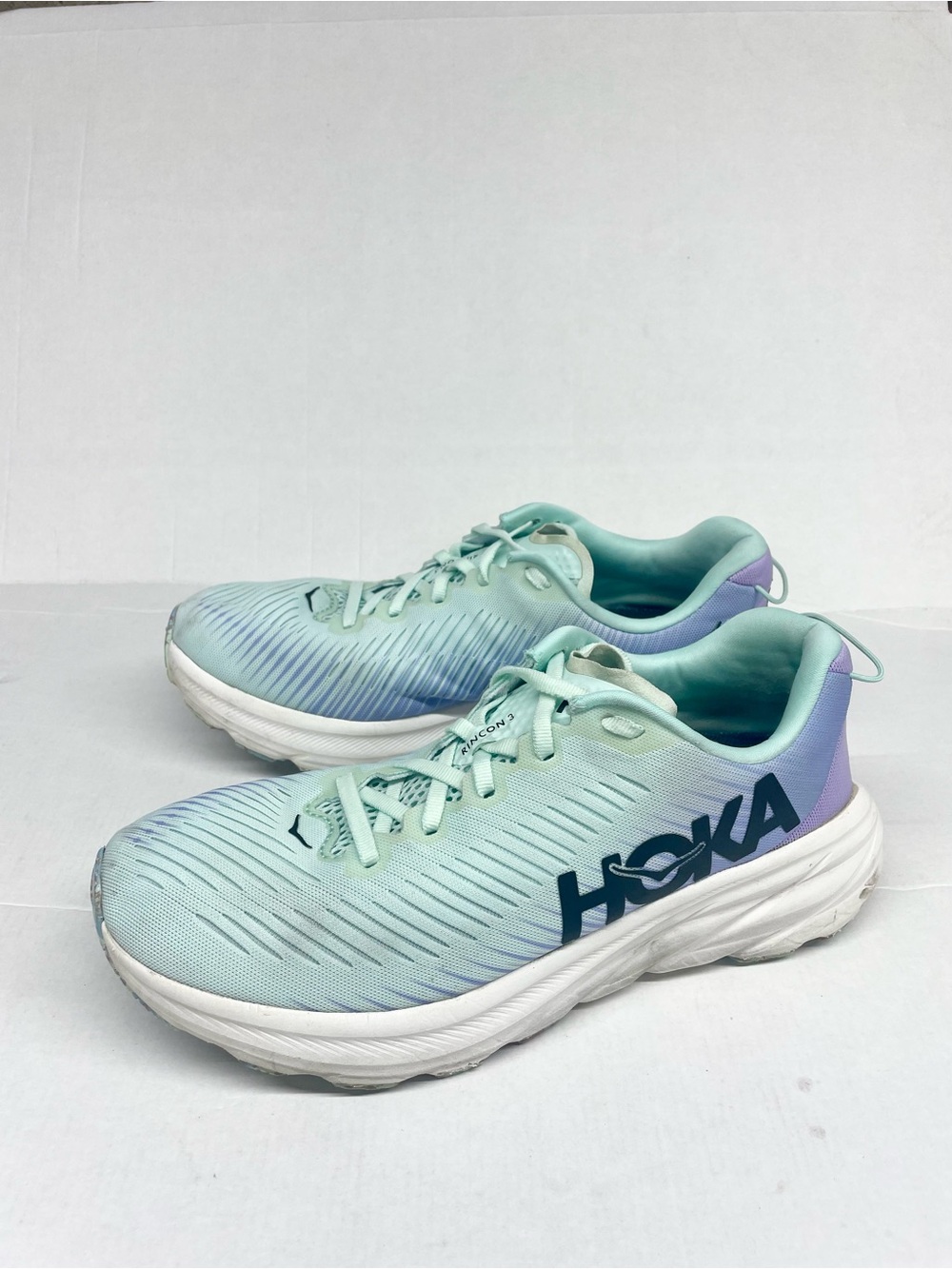 Hoka Kids Mint Green with Lavender Accent Running Sneakers